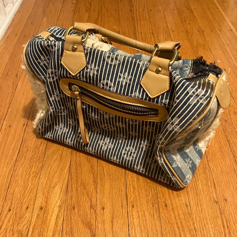Denim Patches Hand Bag - Picture 3 of 5